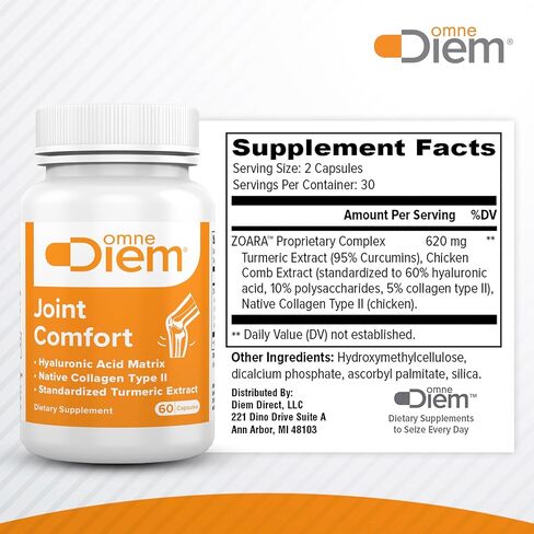 Omne Diem Joint Comfort with ZOARA, 60 Capsules – Dietary Supplement for Comprehensive Joint Care & Comfort in Kuwait