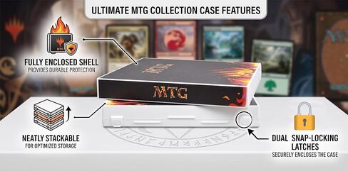 حافظة بطاقات UniKeep للعبة Magic The Gathering مع 25 صفحة من بطاقات اللعب - تحمل ما يصل إلى 450 بطاقة MTG (النرد) in Kuwait