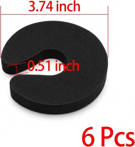 Door Pinch Guards (6 Pack) Baby Proof Doors Extra Soft Foam, Sleek Design, Child Safety, Baby Safety Finger Protectors in Kuwait