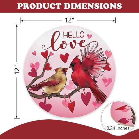 Bolisom Hello Valentine's Day Black Cat Front Door Sign, Kitty Love Heart Pink Wood Door Hanger Outdoor Outside Porch Decor, Anniversary Wedding Wooden Wreath Indoor Wall Hanging Decoration in Kuwait