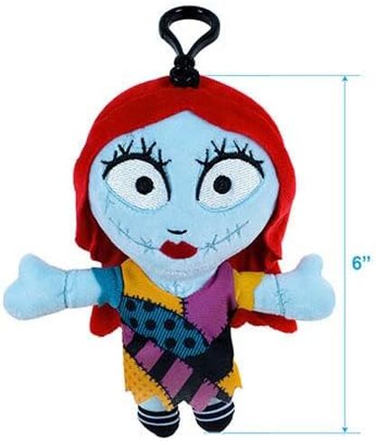 Wondapop Disney The Nighmare Before Christmas 6" Plush Clip Figures, Halloween Decoration Featuring Jack Skellington, Sally, Oogie and Zero, Pack of 4 in Kuwait