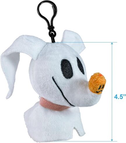 Wondapop Disney The Nighmare Before Christmas 6" Plush Clip Figures, Halloween Decoration Featuring Jack Skellington, Sally, Oogie and Zero, Pack of 4 in Kuwait