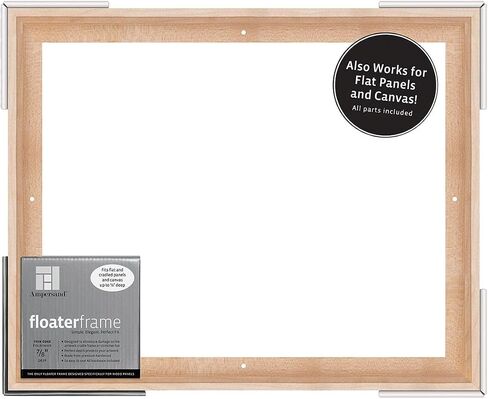 Ampersand Art Floaterframe, Thin Edge, 1.5" Depth, 12" x 16", Maple in Kuwait