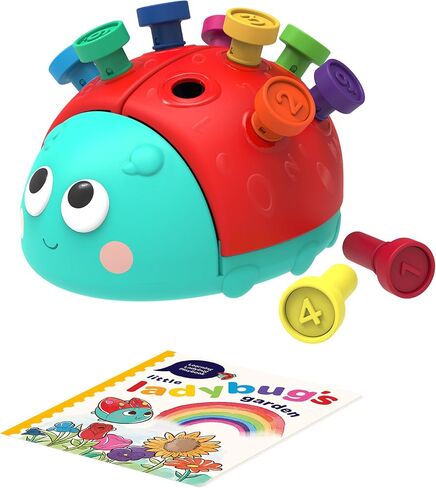Battat Education – Fine Motor Peg Toy for Toddlers, Kids – Montessori Toy with Pegs – Educational & Developmental Toy – Learning Ladybug – 18 Months + – Learning Ladybug in Kuwait