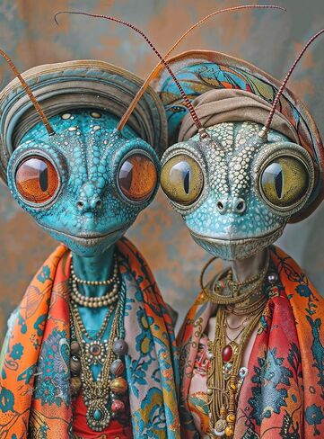 Meet The Aliens: Tralyn and Jorin - 1000-Piece Jigsaw Puzzle | Intergalactic Adventure | Premium Quality | Brain-Boosting Fun | Vibrant Colors | Storage Box | for Adults | Cross & Glory in Kuwait