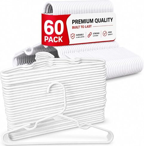 1InTheHome White Nursery Hangers 30 Pack for Baby, Toddler, Kids, Children (30 Pack) in Kuwait