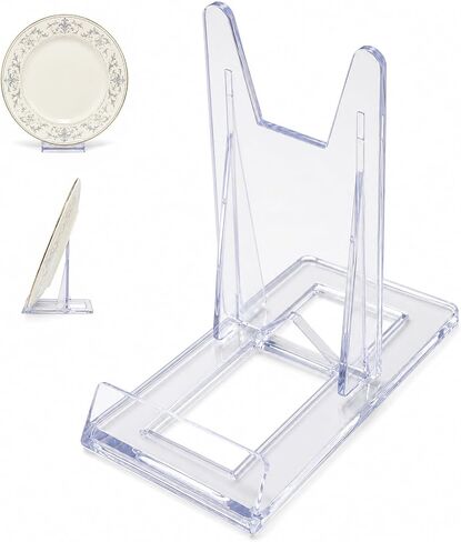 Artliving Two Part Adjustable Clear Acrylic Plastic Display Stand Easel (set of 6) in Kuwait
