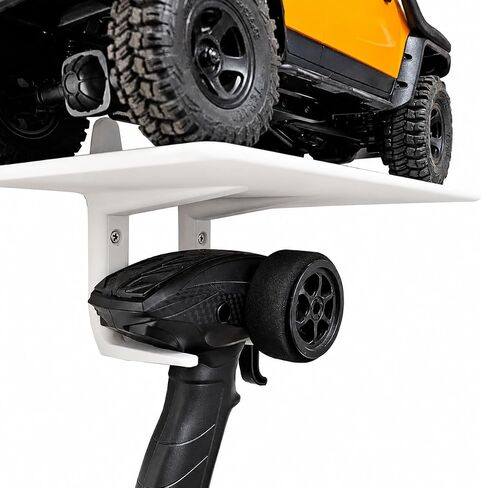 Wall Mount with ​Transmitter Hook Display for 1/18 1/24 Scale RC Crawler Truck （NO Truck Included）- black-2pcs in Kuwait
