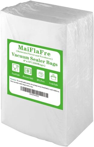 200 Gallon11X16 Vacuum Sealer Bags with Commercial Grade, BPA Free, Heavy Duty.Vacuum Sealer Freezer Bags Compatible with Any Types Vacuum Sealer in Kuwait
