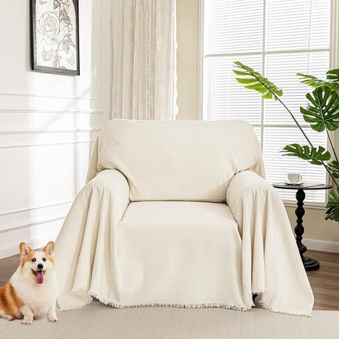 MYSKY HOME Couch Cover for Dogs, Pet Couch Covers L Shape Sectional Couch Cover, Couch Covers for 3 Cushion Couch Sofa Pet Friendly, Washable Blanket, Non-Slip Sofa Protector, 71"x118", Deep Chocolate in Kuwait