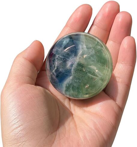 Natural Tiger Eyes Crystal Ball Orange Moonstone Polished Divination Ball Decorative Sphere with Wood Stand Healing Crystals Ball Healing Stone (Tiger's Eye, 60-70mm) in Kuwait