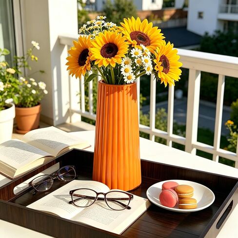2 Pcs Flower Vase Silicone Molds for Epoxy Resin, Striped Tall Flower Vase Epoxy Resin Casting Mold Jewelry Silicone Casting Moulds for DIY Modern Home Decor (Striped Vase) in Kuwait