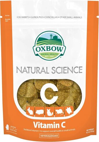 Oxbow Natural Science Vitamin C Supplement Hay tabs Rabbit Chinchilla Guinea Pig in Kuwait
