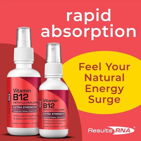 Results RNA - Advanced Cellular Vitamin B12 Methylcobalamin Supports Heart Health, Good Mood, Energy & Brain Function. Enjoy Superior Absorption Vitamin B12 Formula in a Great Tasting Spray (4 Oz) in Kuwait