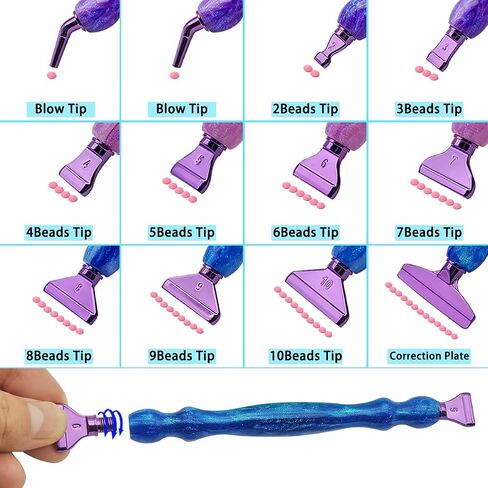 24 pcs Diamond Painting Pen Kits, SENHAI Diamond Art Pens Metal Tips Screw Thread Tips Diamond Art Painting Pen 5D Diamond Art Painting Accessories Tools for DIY Painting Crafts in Kuwait