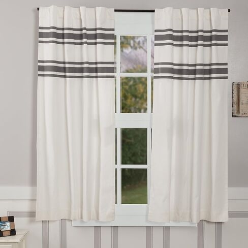Piper Classics Silo Hill Charcoal Stripe 63" Panel in Kuwait