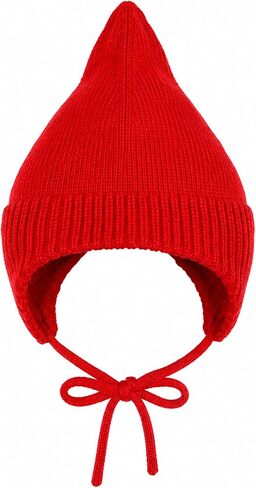 Children-Hat Knitted Beanie Fashion - Girls Boys Knitted Beanie Sharp Pointed Warm Cap fit for 0-3 Years in Kuwait