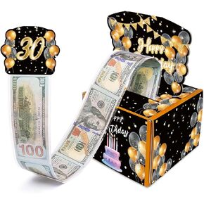 Money Gift Box for Cash Pull 16th Birthday Money Pull Box Surprise Gift Box for Kids Women Men Birthday Surprise Box