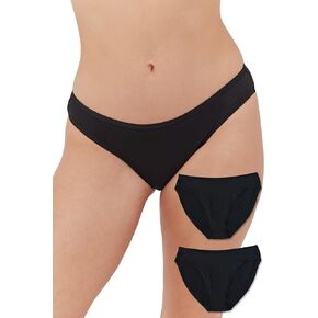 Pact Women's Organic Cotton Classic Fit Bikini 2-Pack