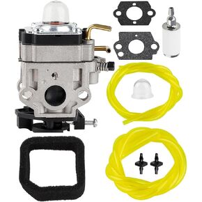 Drblawi Compatible with RY38BP 38cc Carburetor for Ryobi 308054129 RY38BP 175 MPH 760 CFM 38cc Gas Backpack Leaf Blower Gaskets Fuel Filter fuel line