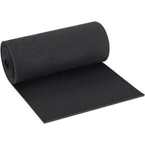 BENECREAT 118x11.8 Inch EVA Foam Roll, 4mm Thick Black Premium Cosplay Foam for Cosplay Costume Making, Crafts DIY Projects, Foamie Crafts