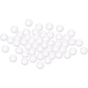 uxcell 100Pcs 0.8" White Polystyrene Foam Balls Smooth Round Solid Ball for Crafts, Art, DIY, Household, Party Decorations