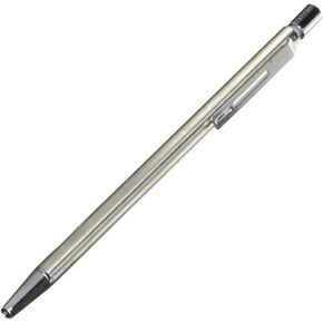 Pilot Birdy Stainless Steel Body Mini Ballpoint Pen, 0.7 mm, Black Ink (BS-40S-S)