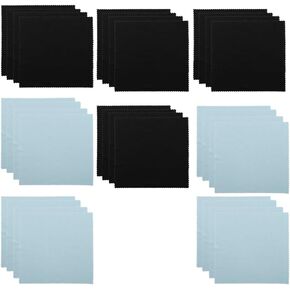 32 Packs 7 x 6 inch Individually Packaged Microfiber Cleaning Cloth, Glasses Cleaning Cloth ，for Camera Lenses, IPad, iPhone, Jewelry All Fine Surface Cleaning Cloth