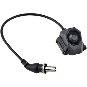 Tactical Modular Button Remote Activation Pressure Switch for SF M300 M600 PEQ15/L3 Series Weapon Light and Tactical Flashlight,for 20mm Picatinny Rail (2.5 Plug Black)