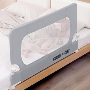 UBBCARE Bed Rail for Toddlers, 3 Side Guard Rail with Childproof Lock, Extra Height Child Bed Safety Rail for Infants and Toddlers, Suitable for King, California King Bed