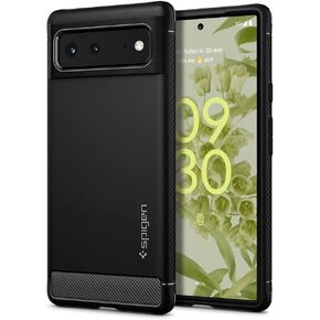 Spigen Rugged Armor Designed for Google Pixel 6 Case (2021) - Matte Black