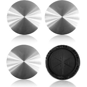 4 Pieces Diameter 7 7/8" Fit For 1992-1999 Chevy GMC 16" Silver Brushed Aluminum 6 Lug Rim Wheel Hub Center Hub Caps Cover 9593197 15650047