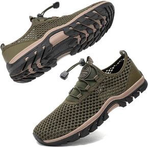 DXINZHI Water Shoes Men Outdoor Hiking Shoes Quick Drying Beach Aqua Shoes Men's Amphibious Water Shoes Summer Non-Slip Quick Drying Water Sandals River Shoes