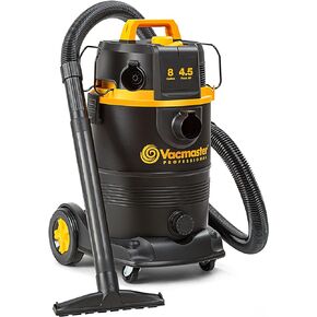 Vacmaster Professional VDK811PW 0201 8 جالون 4.5 ذروة HP رطب/جاف مع نظام فلتر التنظيف الذاتي، 8 جالون، أسود