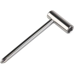 8MM 5/16 Inch Metal Truss Rod Wrench Tool for Electric Guitar Parts (Silver)