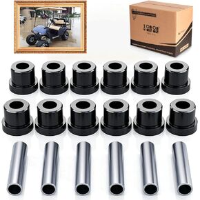 9.99WORLD MALL Rear Leaf Spring Bushing Set fit for Golf Cart Club Car DS (1992-up) EZGO TXT & Medalist (1994-up) Replacement Part 70289-G02 70291-G01 1012303 1015583