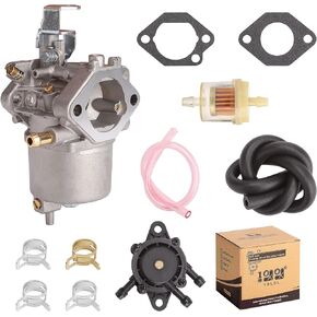 10L0L Golf Cart Carburetor Fuel Pump Kit for 1998-UP Club Car DS Precedent Turf Carryall FE290 Kawasaki Engines Carb 101805601 101905601 17561 1016438 1016439 1016440 1016441 1016478