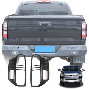 LLKUANG Rear Tail Light Cover Tail Lamp Trim Frame Compatible with Toyota Tundra 2014-2021,ABS Car Taillight Decorative Frame Bezels Taillight Cover Accessories