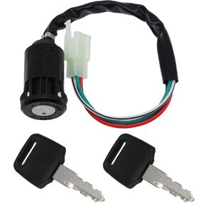 4 Pin and 4 Wire Ignition Key Switch Fit for 50cc 70cc 90cc 110cc 125cc Quad ATV 4 Wheeler Go Kart Sunl Roketa Kazuma.