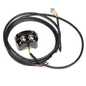 TIGERSGATE Black 1" Handlebar Air Ride Switch Controller Kit with Deutsch and Three Color Wire Connector for Harley Dyna, V-Rod, and Sportster with Aero, Aero-A