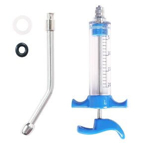 1 Pcs Goats Feed Water Distributor, Reusable, Drench Nozzle, Adjustable Dosage, for Goats, Sheep, Horse, Pig, Dog, Cattle, Cat Supplies (Blue 10ml)