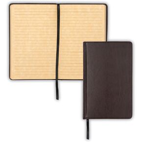 دفتر ملاحظات Samsill Vintage Hardcover، 200 صفحة دفتر مسطرة، أسود، 5.25 × 8.25 بوصة