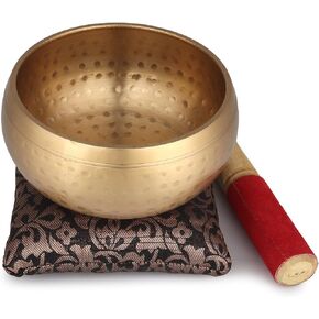Zap Impex Beautiful New Hand Hammered Brass Singing Bowl Tibetan Meditation Yoga Singing Bowl 4 Inch