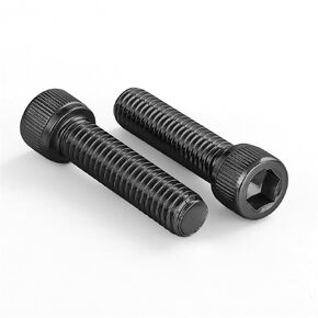 #10-24 x 1/2" Socket Head Cap Screws, 304 Stainless Steel 18-8 Black Finish, Allen Hex Drive, Fully Threaded, 50 PCS