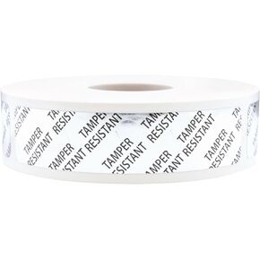 Tamper-Resistant Metallic Labels, 0.75" x 3.5" Adhesive Stickers, 500-Pack