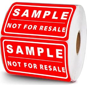 Sample, Not for Resale Labels Not for Resale Stickers 500 Pcs Inventory Labels for Inventory,Retail Store,Sample,Showcase Products 1 x 2 Inch
