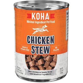 حساء الدجاج ذو المكونات البسيطة من كوها للكلاب، طعام الكلاب عالي البروتين بمكونات محدودة، علب 12.7 أونصة (علبة مكونة من 12) in Kuwait