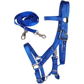 Western English Nylon Halter Bridle Combo w/Reins 60111v
