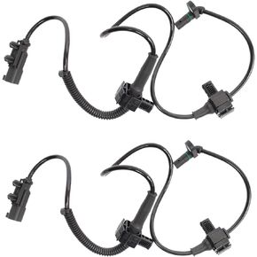 TRQ Rear ABS Wheel Speed Sensor Set Compatible with 2014-2019 Chevrolet 2014-2019 GMC