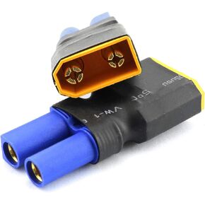 DGZZI Lipo Battery Adapter 2PCS XT90 Male to Female EC5 Connector Plug Wireless Plug for RC LiPo Battery